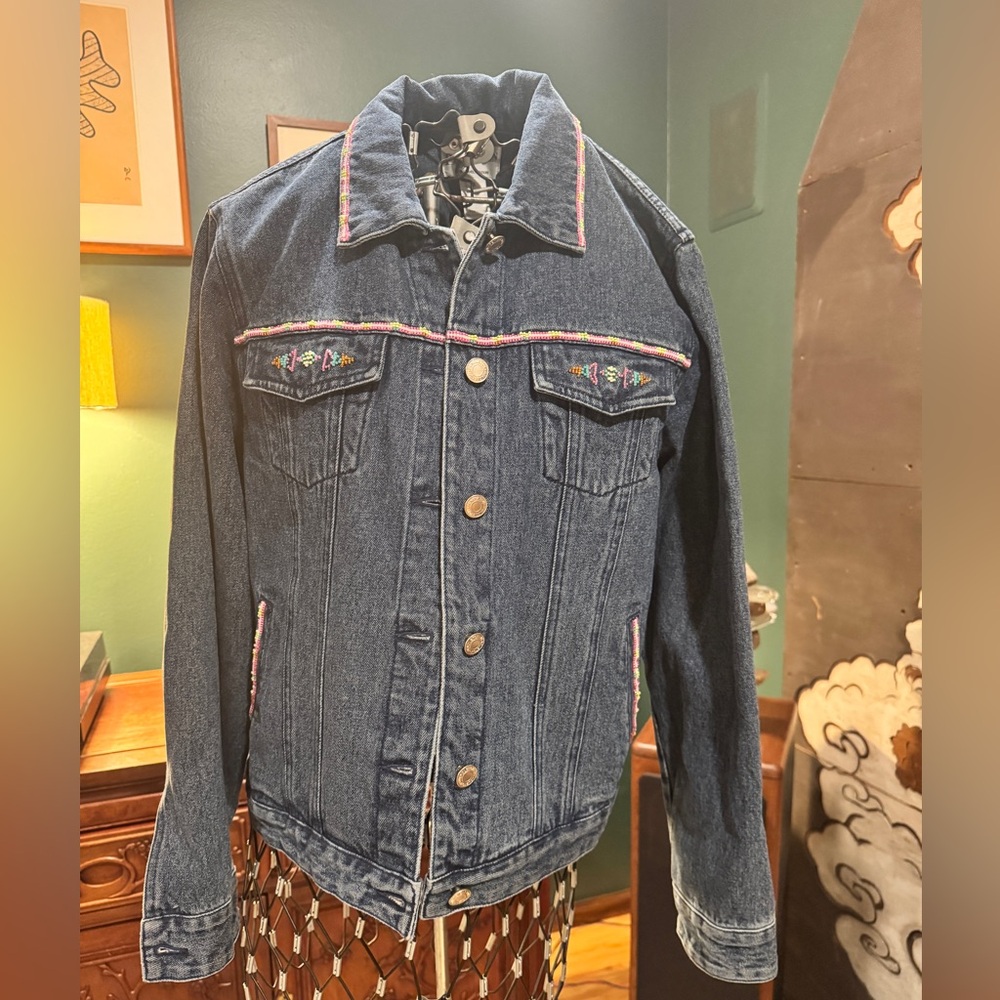 Pendleton Beaded Denim Jacket - image 1